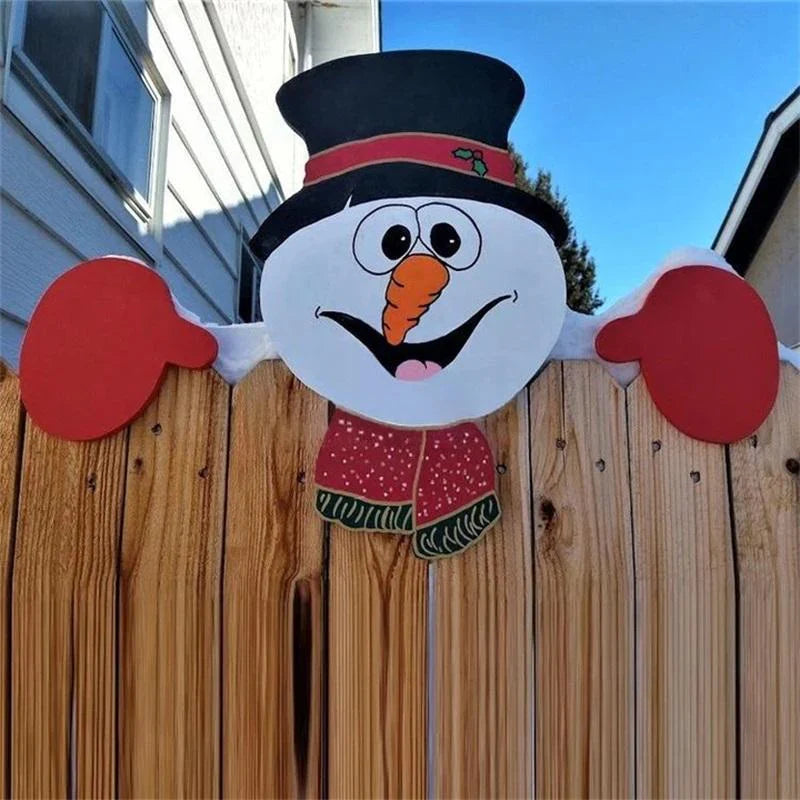 Festive Christmas Fence Decorations - Create Glamorous Accents in Your Garden