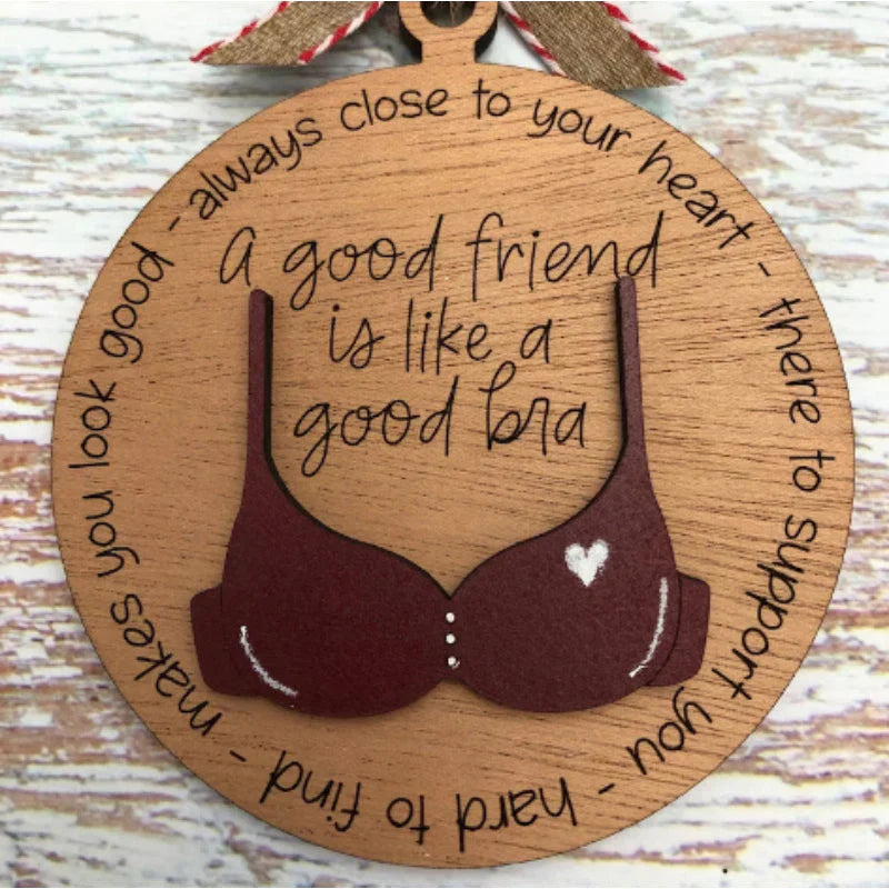 Christmas Fun - Fun Wooden Pendant for Festive Decorations
