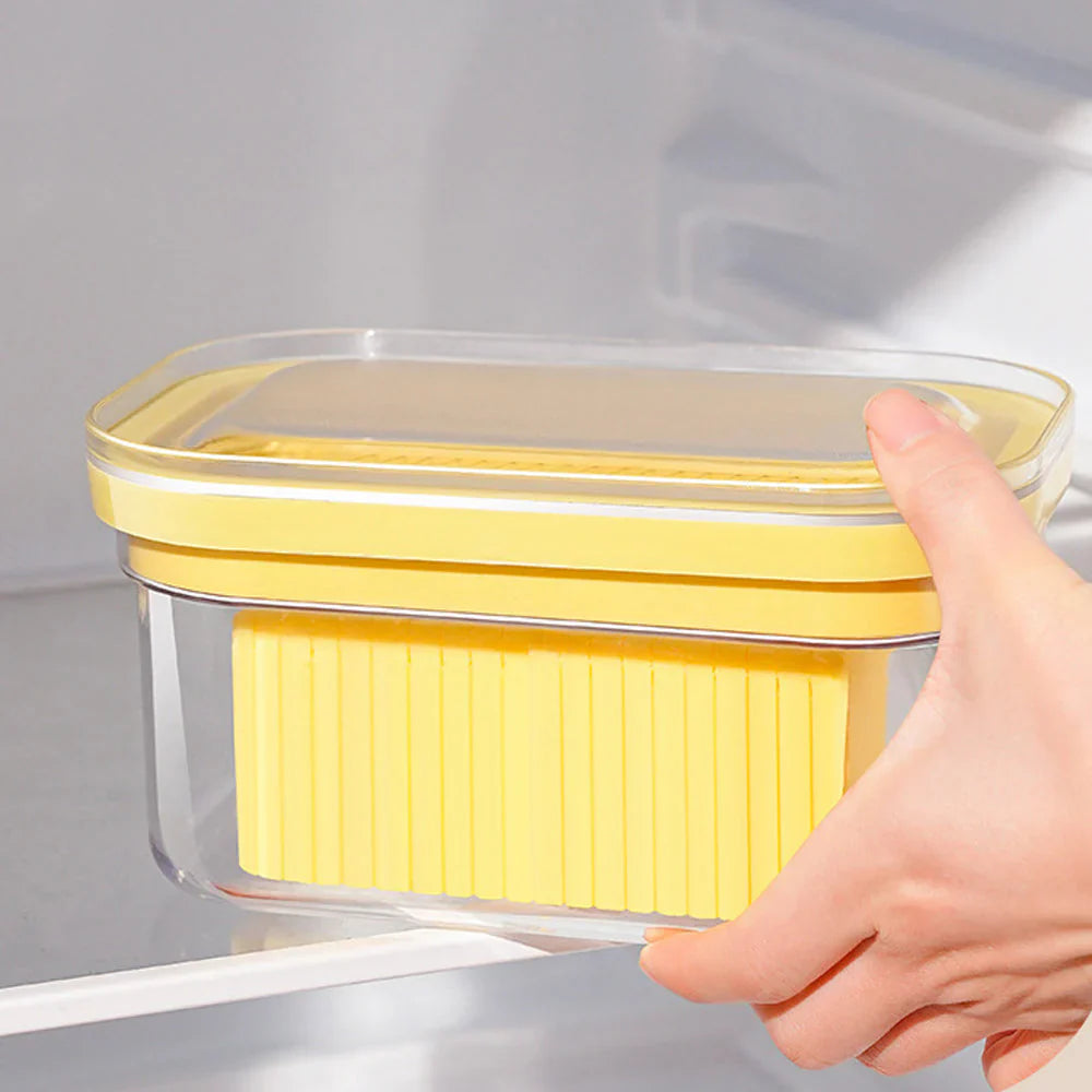 Butter Dish with Integrated Cutting System