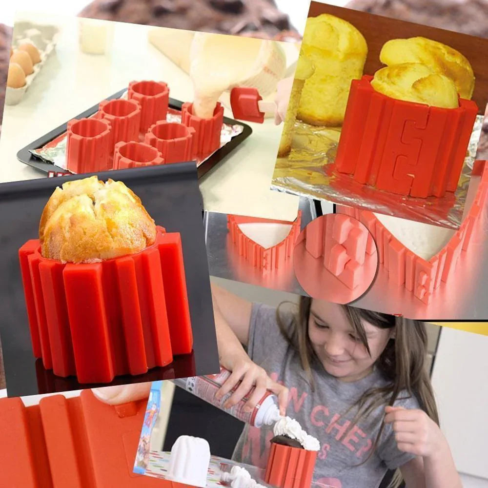 Flexible Silicone Cake Mould Set (4 Pieces)