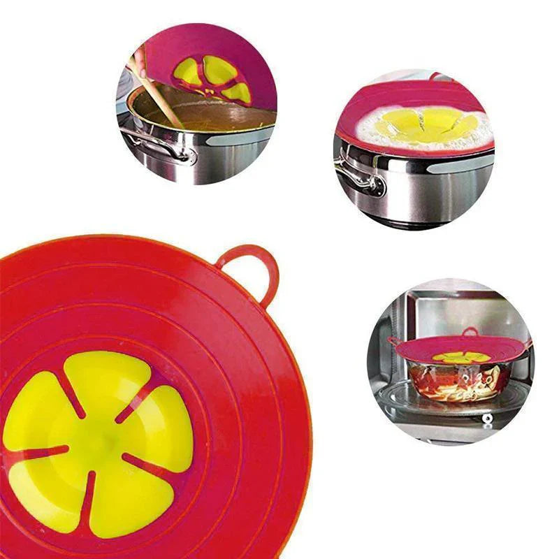 Flower - Shaped Silicone Overflow Protection - Perfect for Clean Cooking