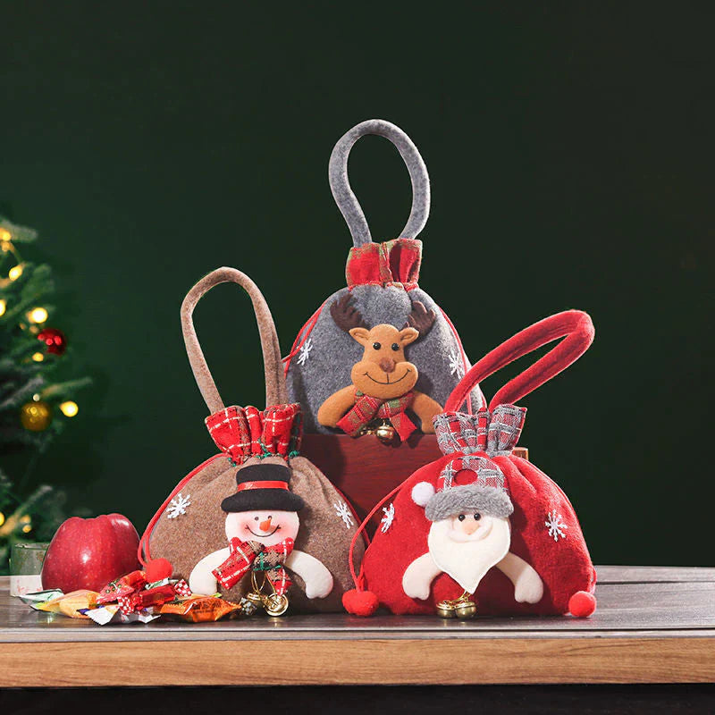 Christmas Gift Bags in Doll Style