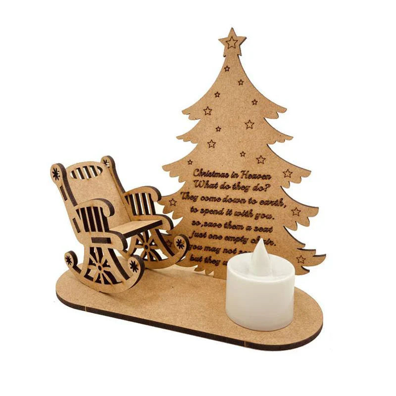 Christmas Wooden Candle Holder
