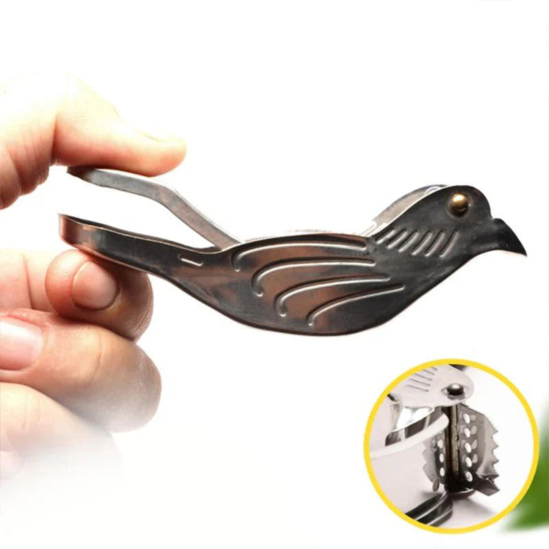 Elegant Lemon Squeezer in Bird Design - Stainless Steel
