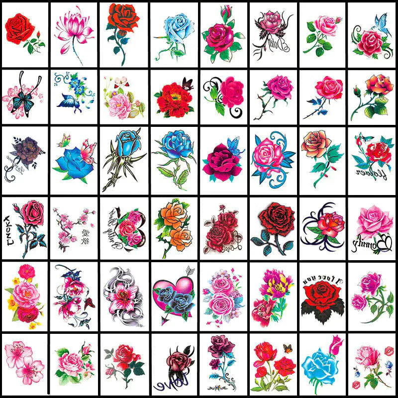 3d Art Tattoo Sticker Set (50 Pieces)