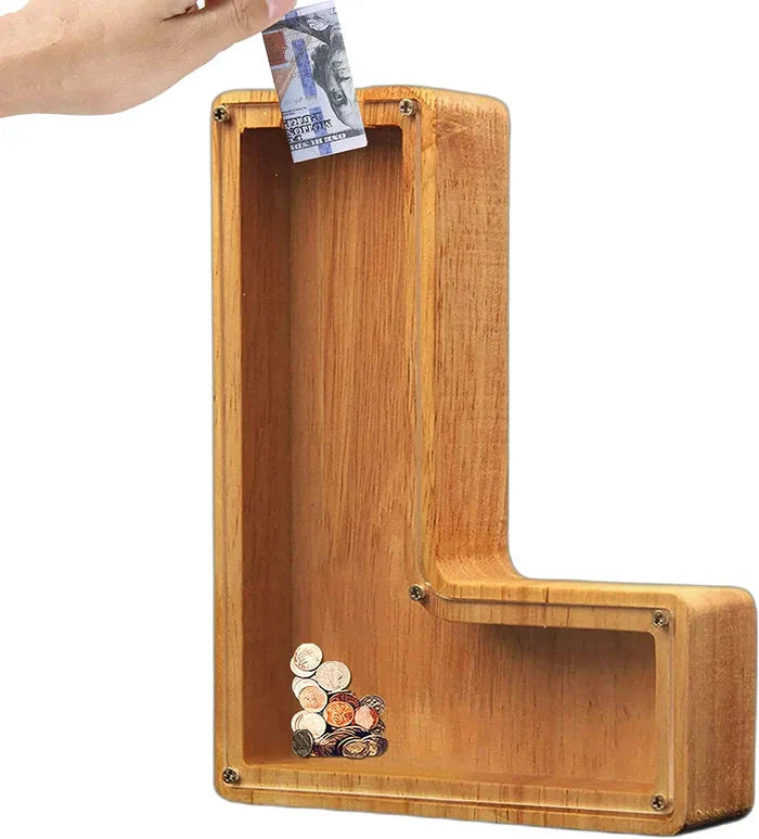 Customisable Wooden Savings Box - Stylish and Sustainable