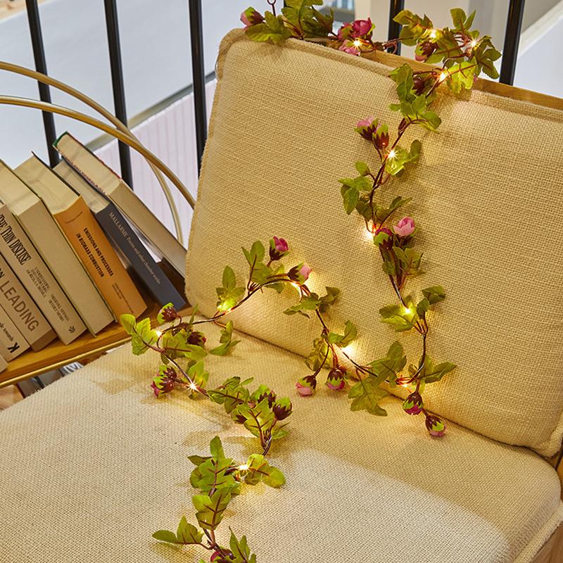Solar - Powered Rattan Fairy Lights - Atmospheric Light for Your Home