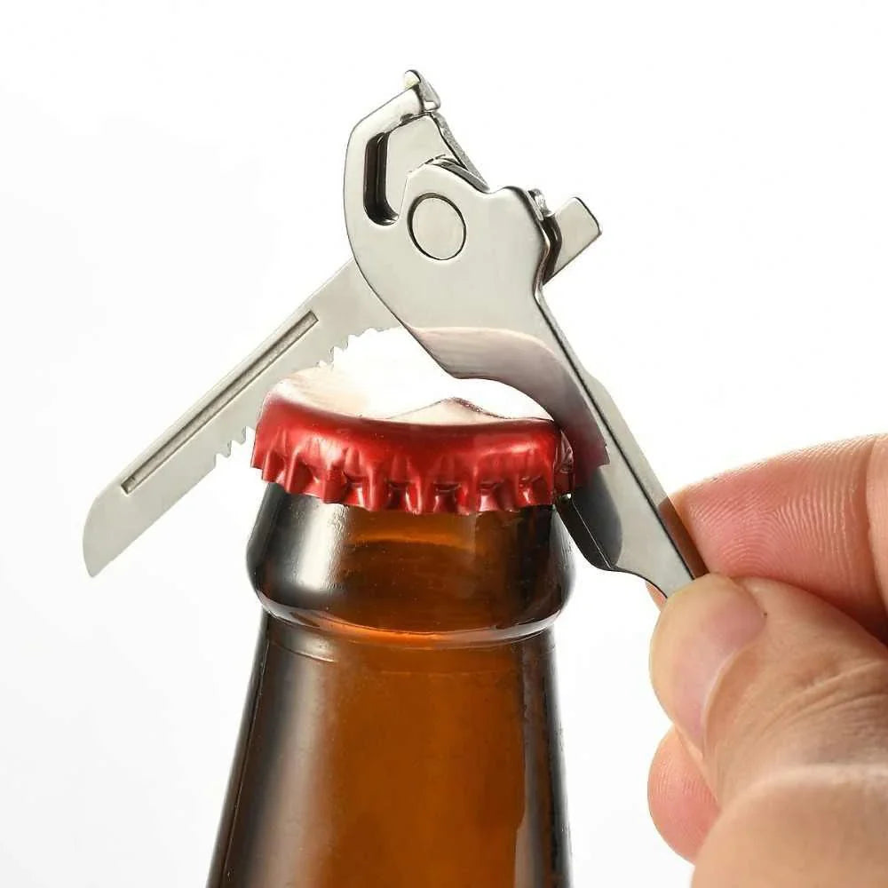 6 - In-1 Stainless Steel Mini Tool Key Ring