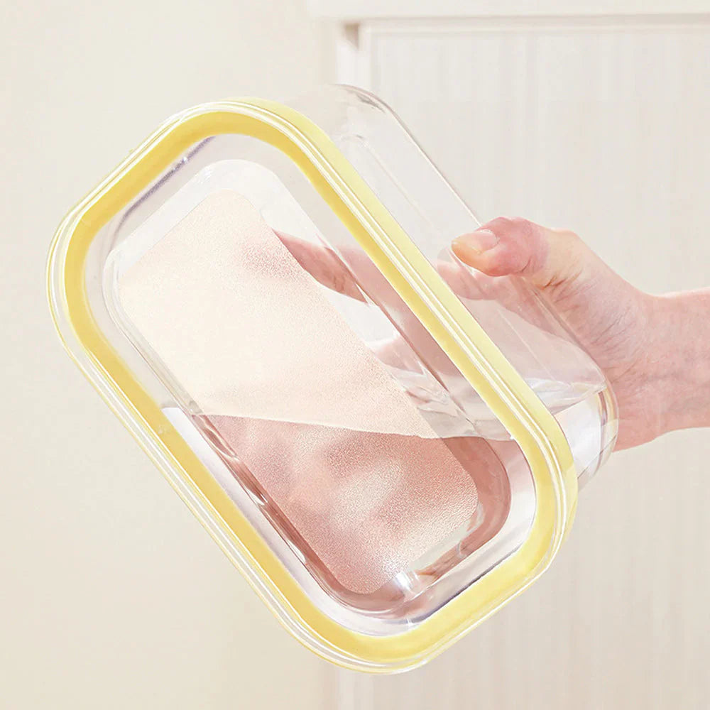 Butter Dish with Integrated Cutting System
