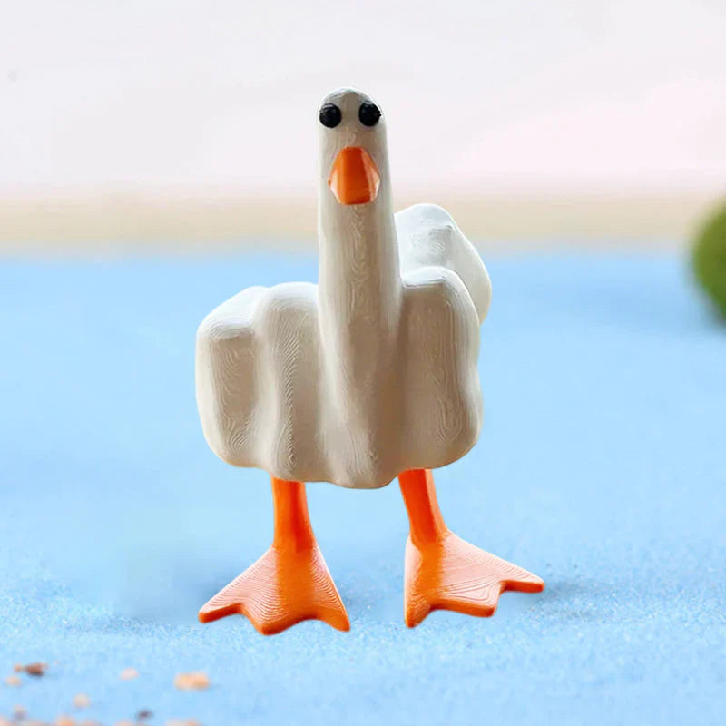 Cheerful Duck Figure for the Garden