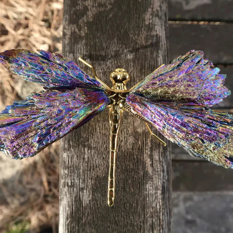 Colourful Crystal Dragonfly Decoration