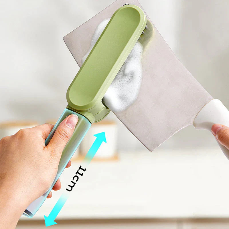 Practical Knife Cleaning Brush - Cleans and Sharpens in One Step