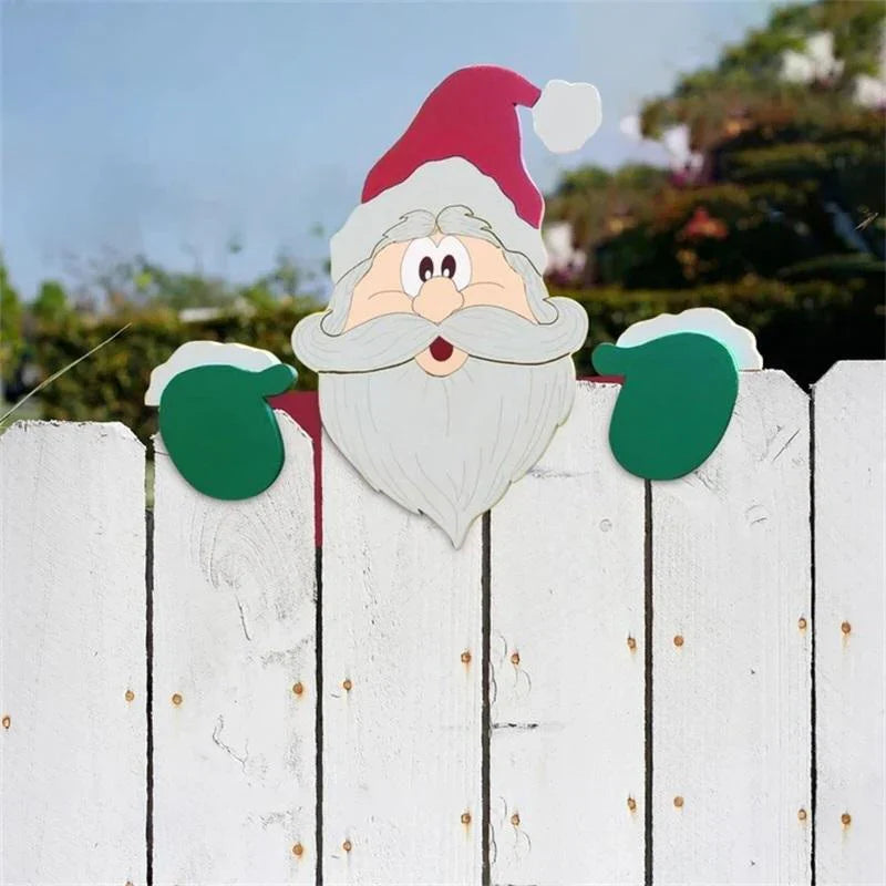 Festive Christmas Fence Decorations - Create Glamorous Accents in Your Garden