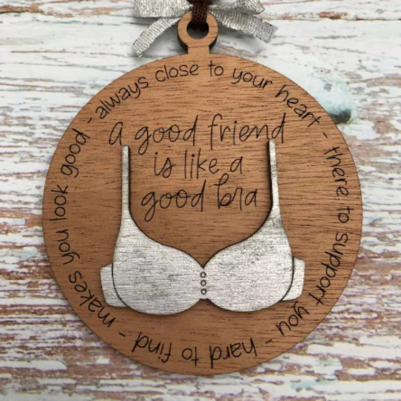 Christmas Fun - Fun Wooden Pendant for Festive Decorations