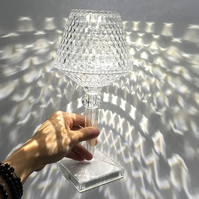 Elegant Crystal Lamp for the Table