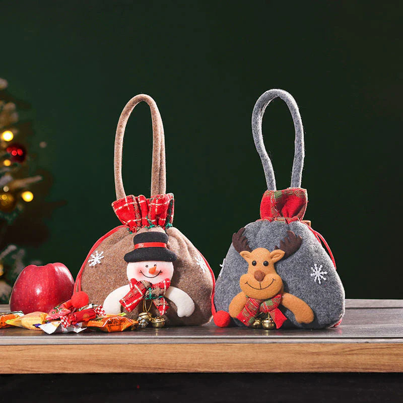 Christmas Gift Bags in Doll Style