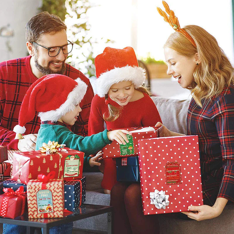 Christmas Gift Sticker Roll (200 Pieces)