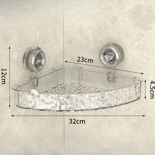 Suction cup corner shelf