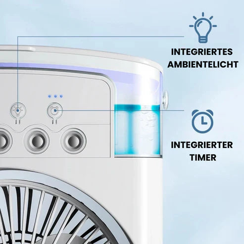 Compact Mini Cooler with Light and Timer