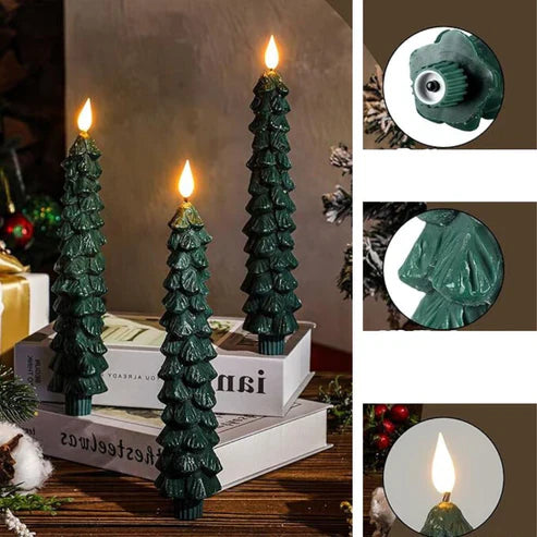 Festive Led Fir Candles