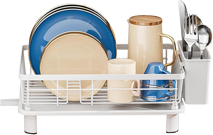 Compact Crockery Rack - with Water Drainage System