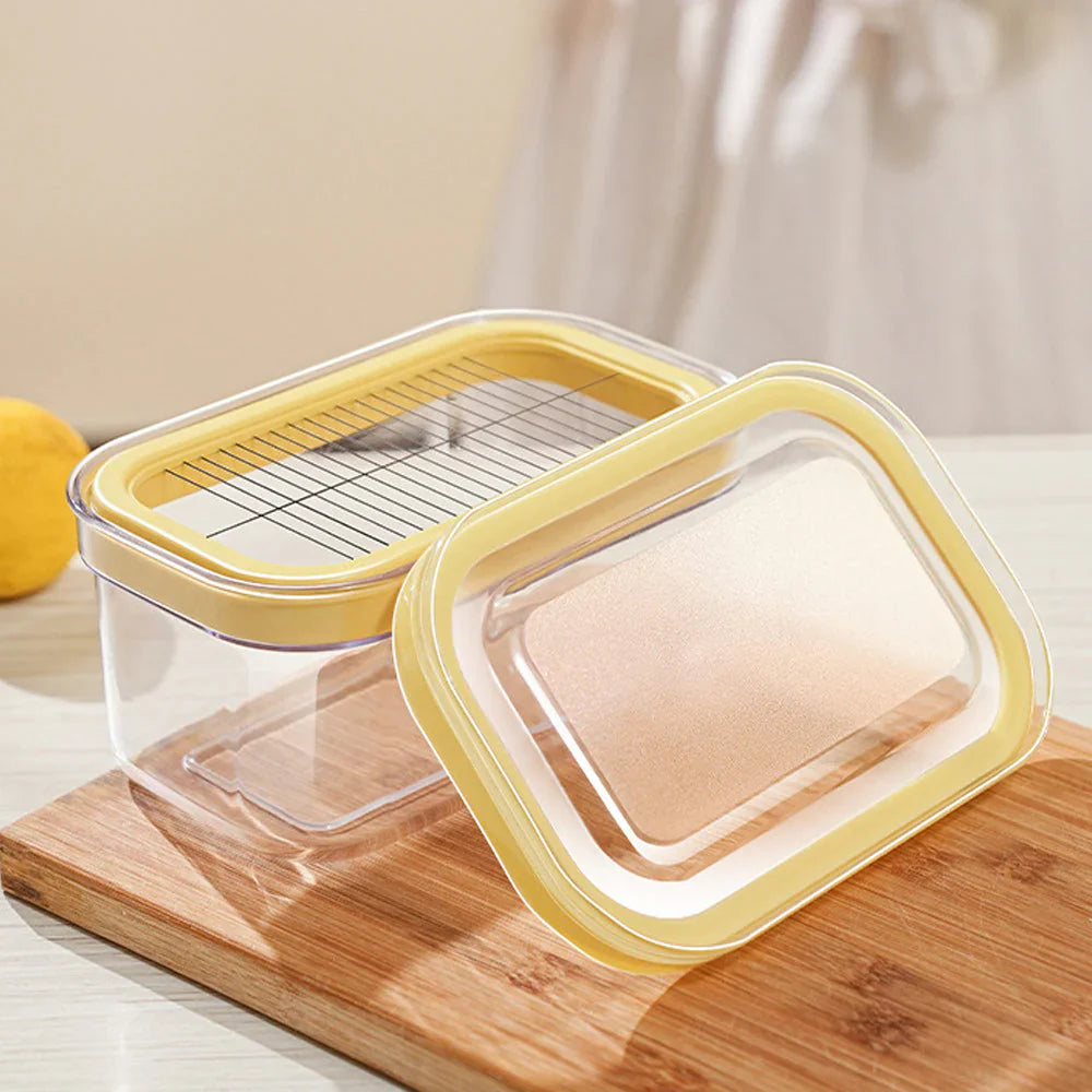 Butter Dish with Integrated Cutting System