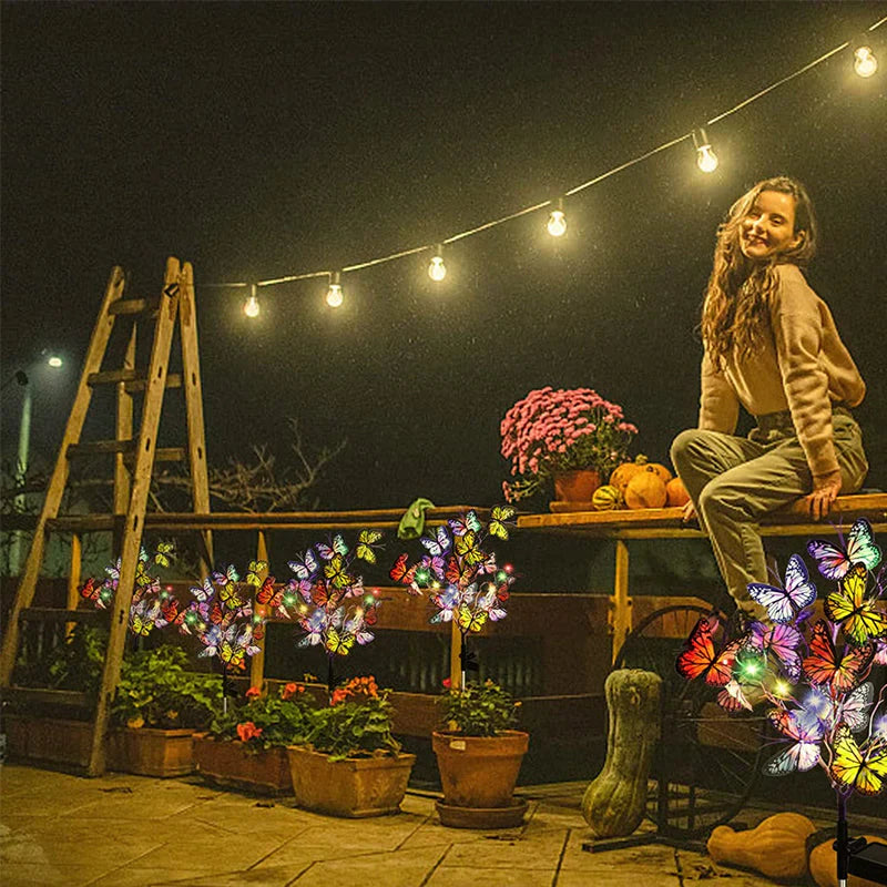 Solar Butterfly Lights for the Garden