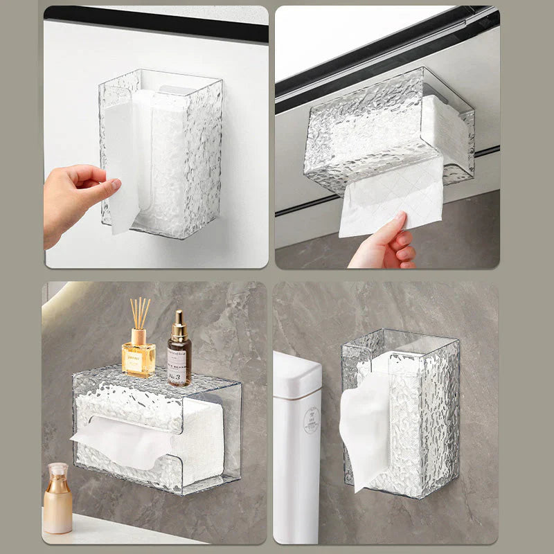 Multifunctional Tissue Box " Frostglanz " - Elegant Storage Solution