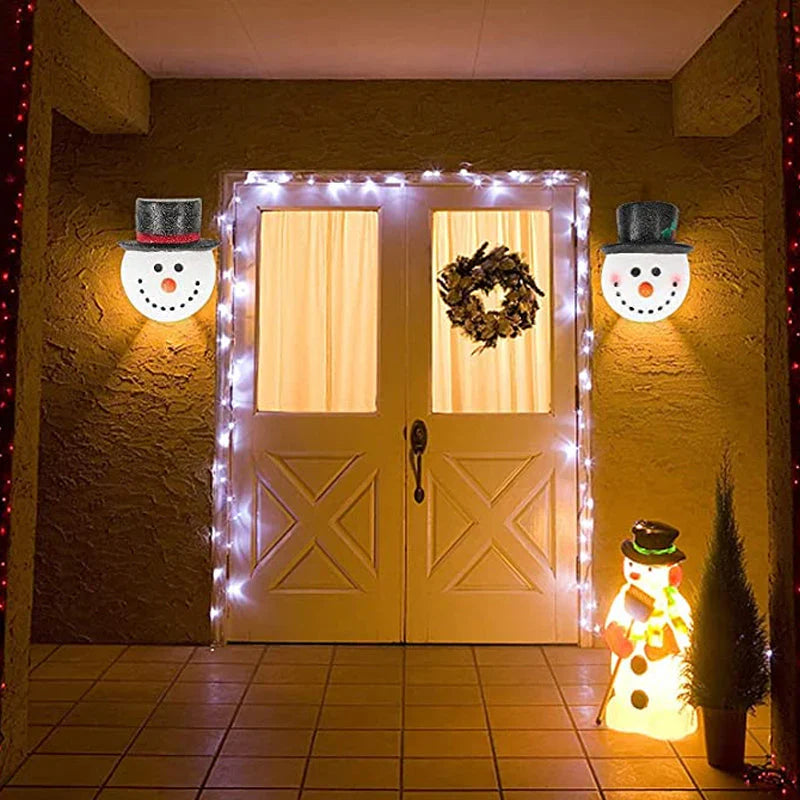 Wintery Snowman Lampshade for the Veranda
