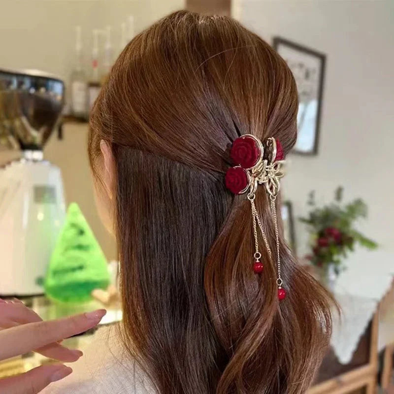 Elegant Hair Clip with Tassel