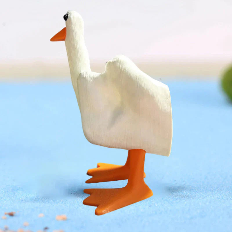 Cheerful Duck Figure for the Garden