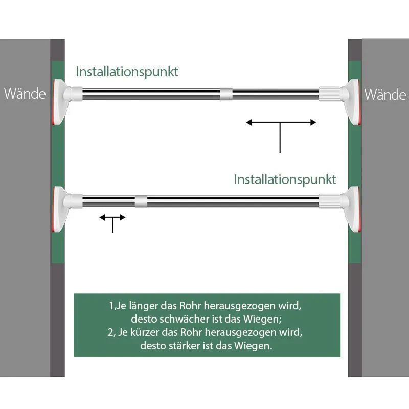 Stainless Steel Telescopic Curtain Pole