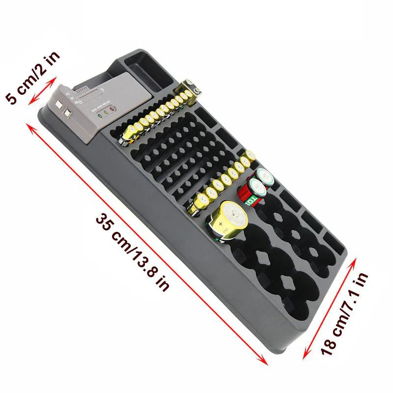Battery Organiser with Test Device