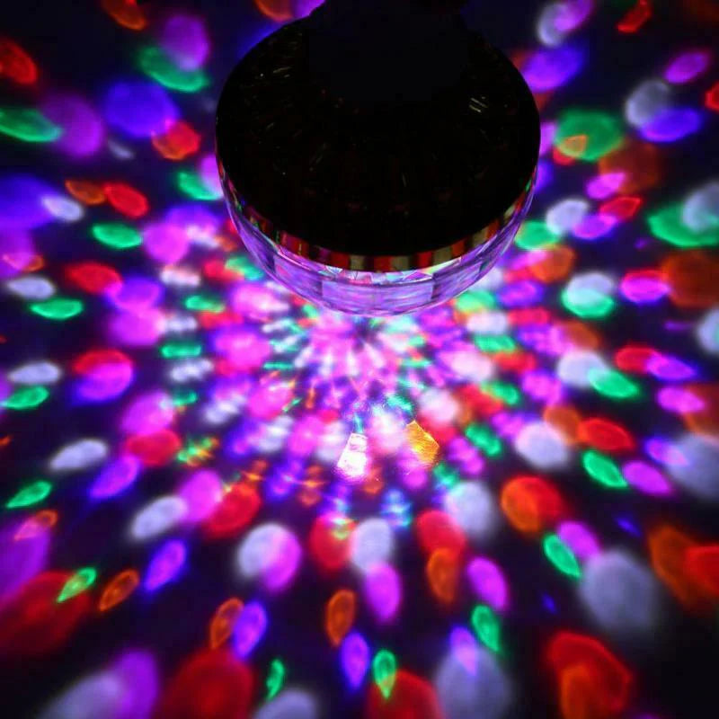 Colourful Led Party Light Bulb - Rotates Automatically for Cool Lighting Effects!