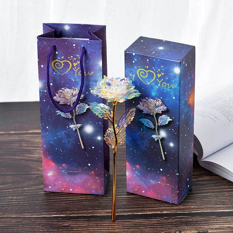 Colourful Galaxy Rose - an Eternal Sign of Love