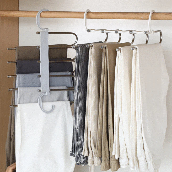 Space - Saving Trouser Hanger - More Organisation in the Wardrobe!