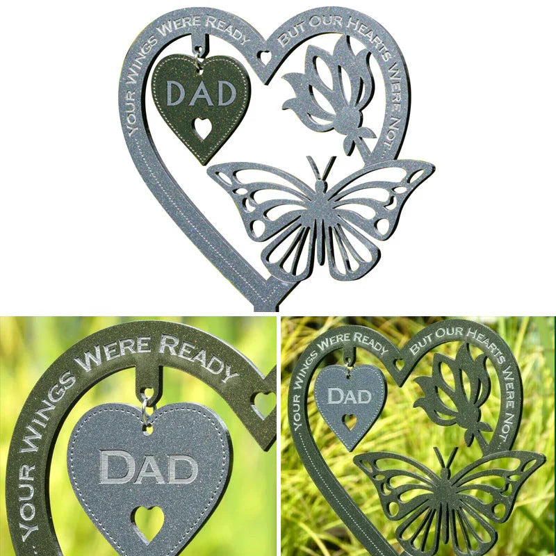 Memory Butterfly Decoration with Heart