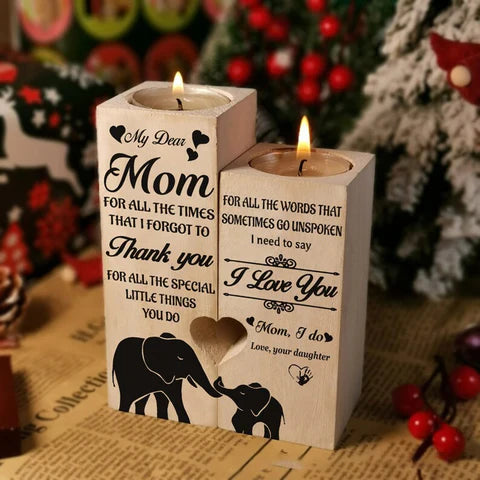 Wood Candle Holder - a Warm Light for Special Moments