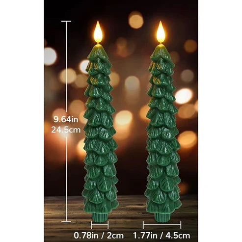 Festive Led Fir Candles