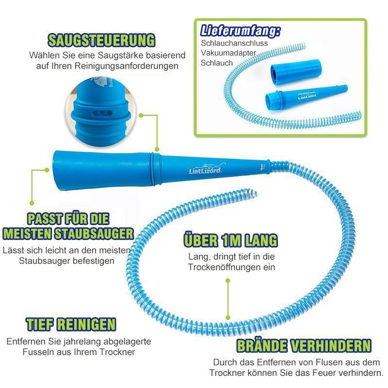 Airflow Cleaning Hose for Washing Machine & Tumble Dryer - Effective Lint Removal