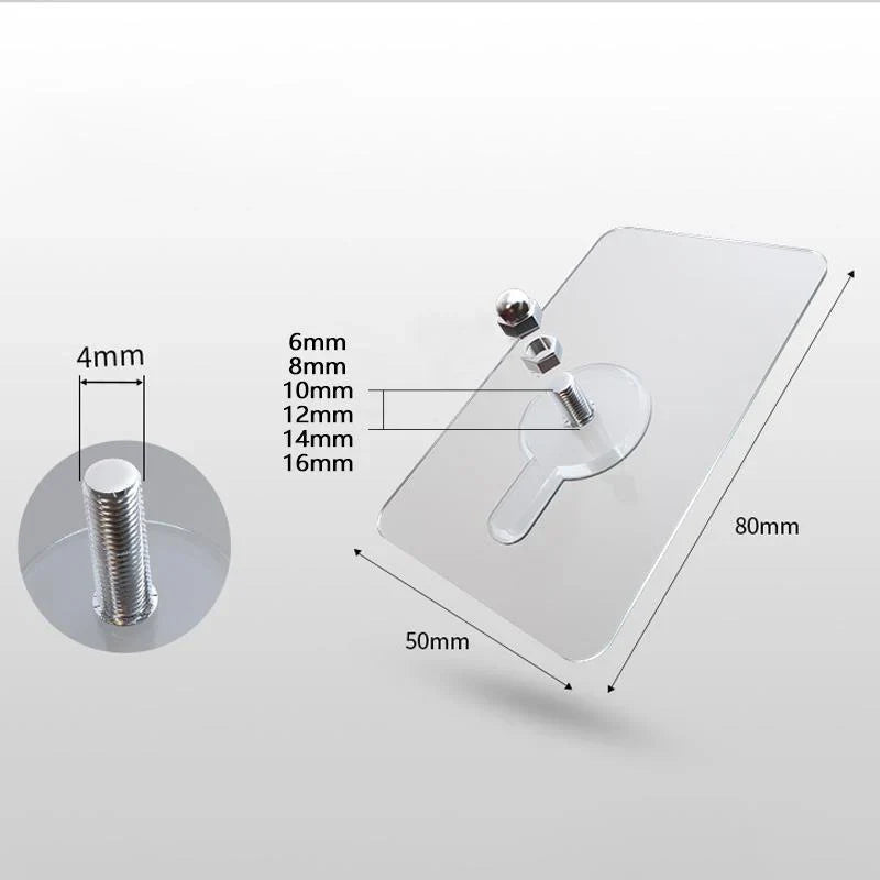 Self - Adhesive Screw Hooks - Simple, Stable and Non - Marking