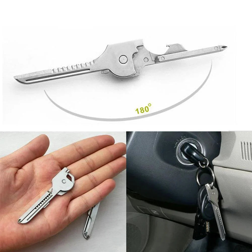 6 - In-1 Stainless Steel Mini Tool Key Ring