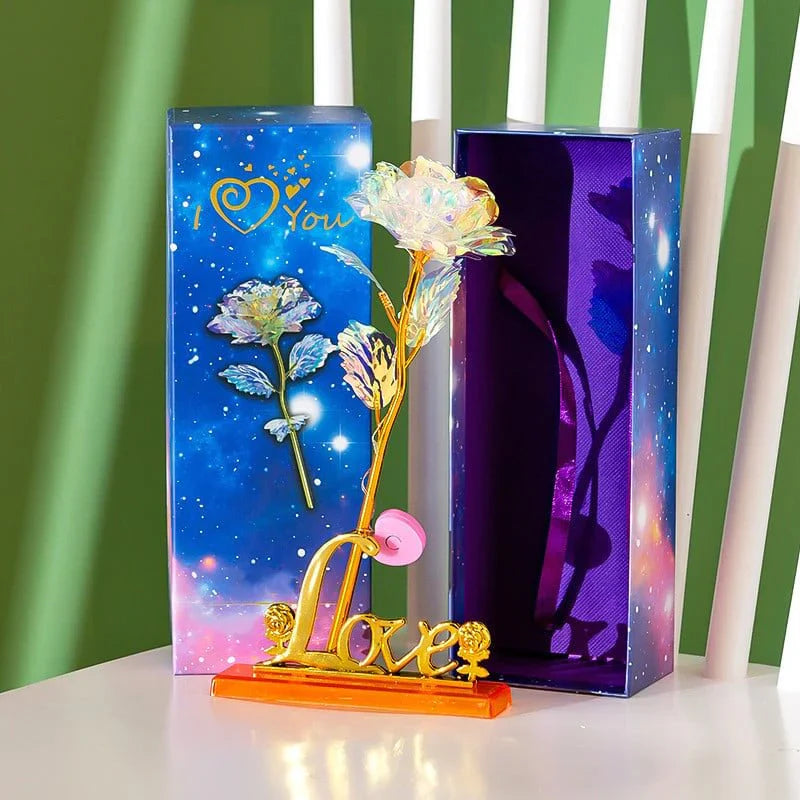 Colourful Galaxy Rose - an Eternal Sign of Love