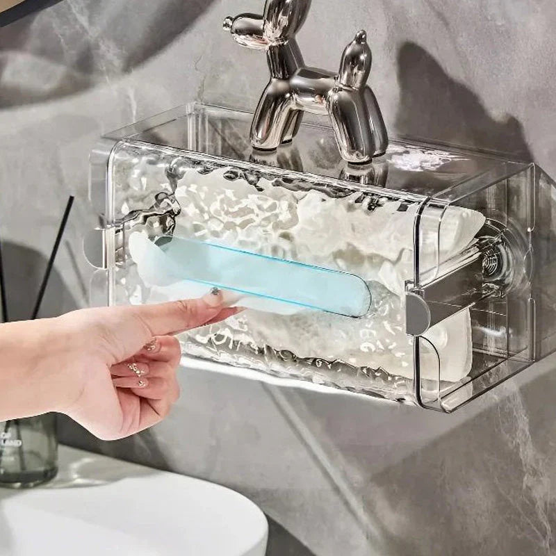 Multifunctional Tissue Box " Frostglanz " - Elegant Storage Solution