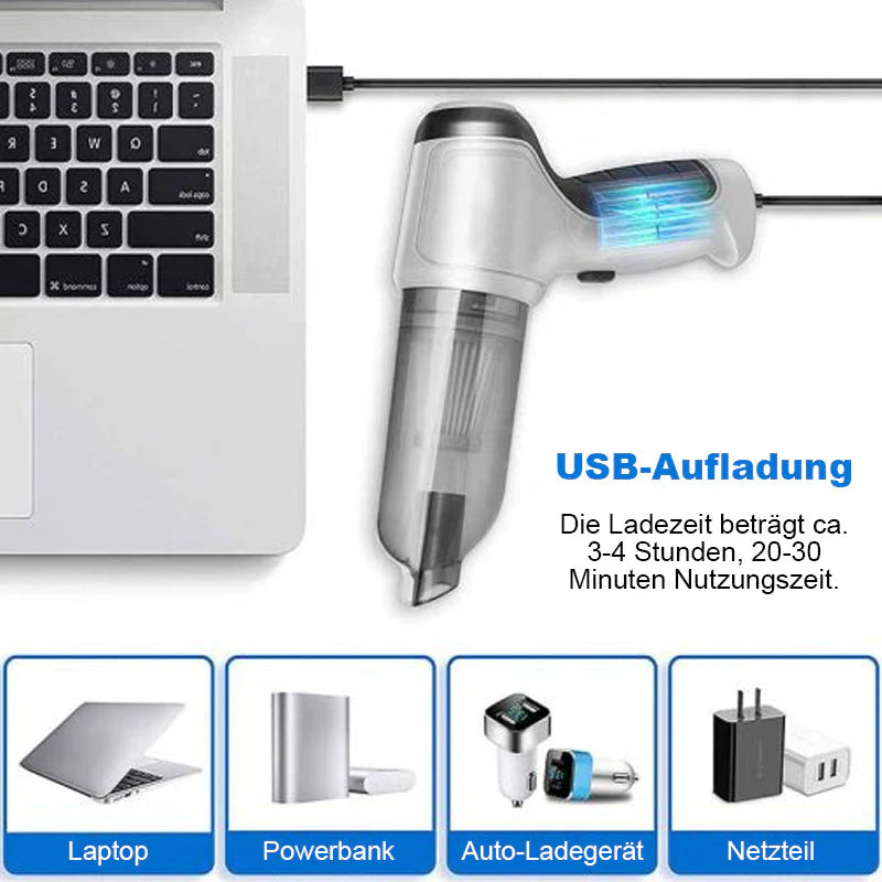 Cordless 3 - In-1 Mini Handheld Vacuum Cleaner