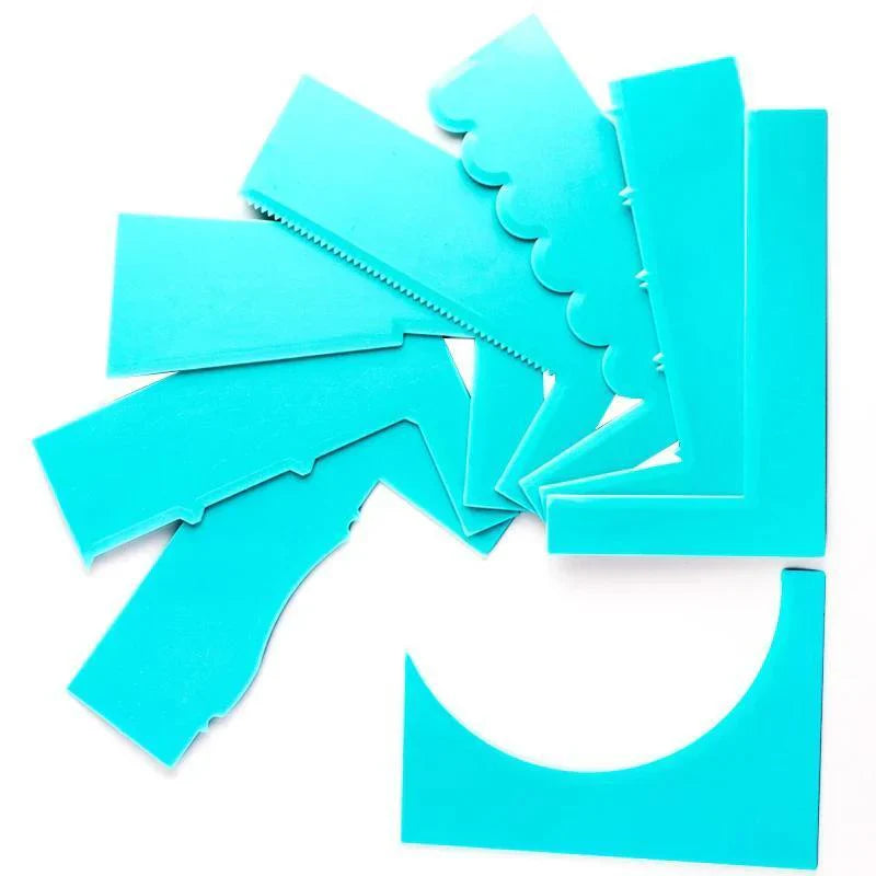Set of 8 Cake Decorating Scrapers