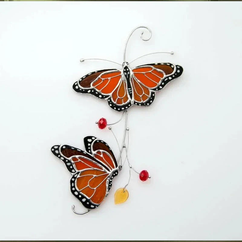 Schmetterlingsglanz - Coloured Glass Suncatcher
