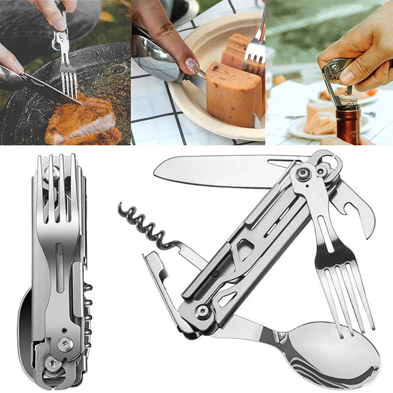 5 - In-1 Multifunctional Camping Tool Set