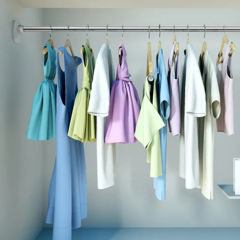 Stainless Steel Telescopic Clothes Rail - Flexible Storage for Your Home!