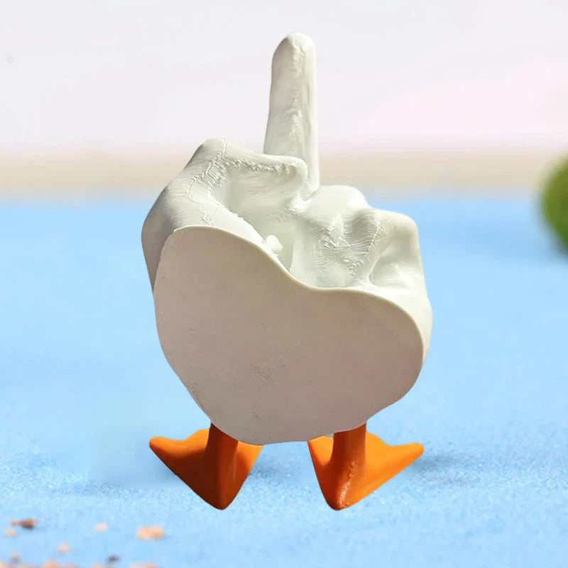 Cheerful Duck Figure for the Garden